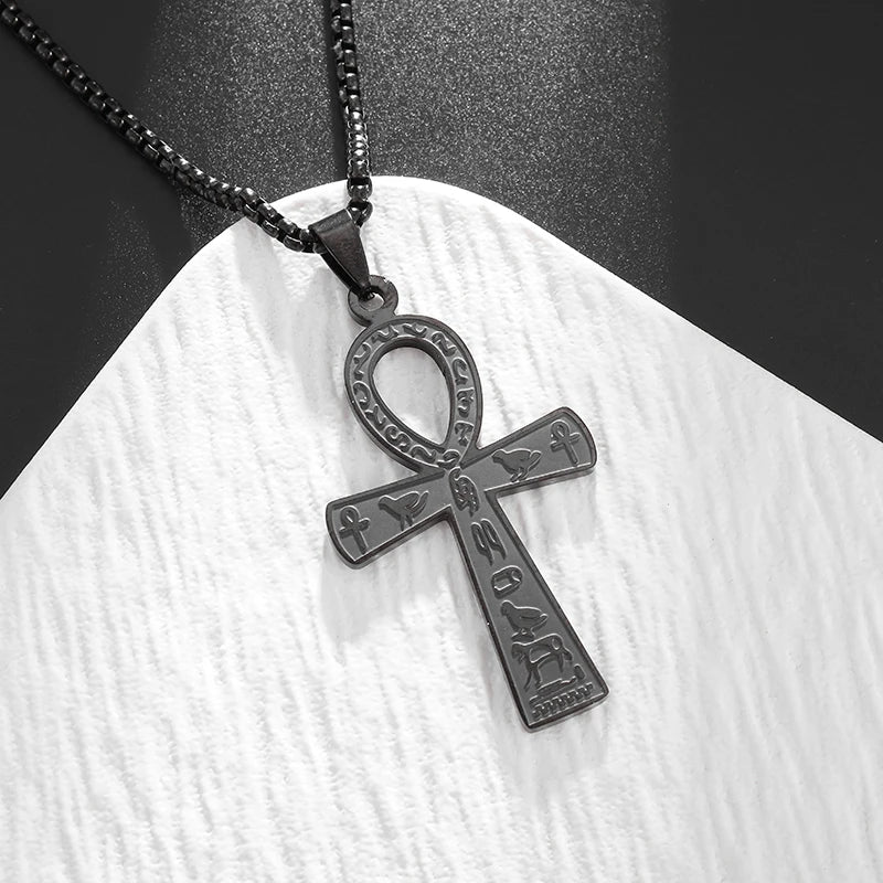 STEEL ORTHODOX CROSS NECKLACE