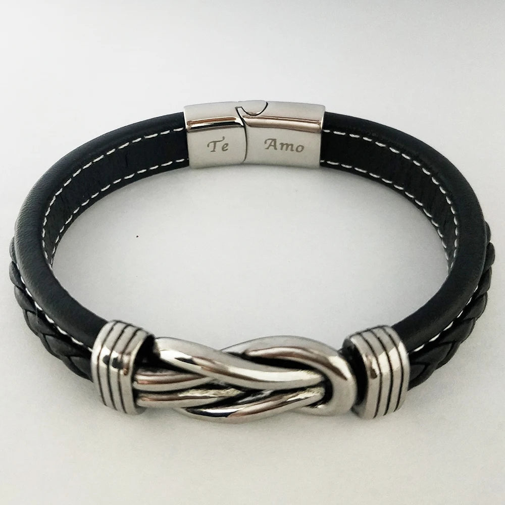 CHARM LEATHER BRACELET