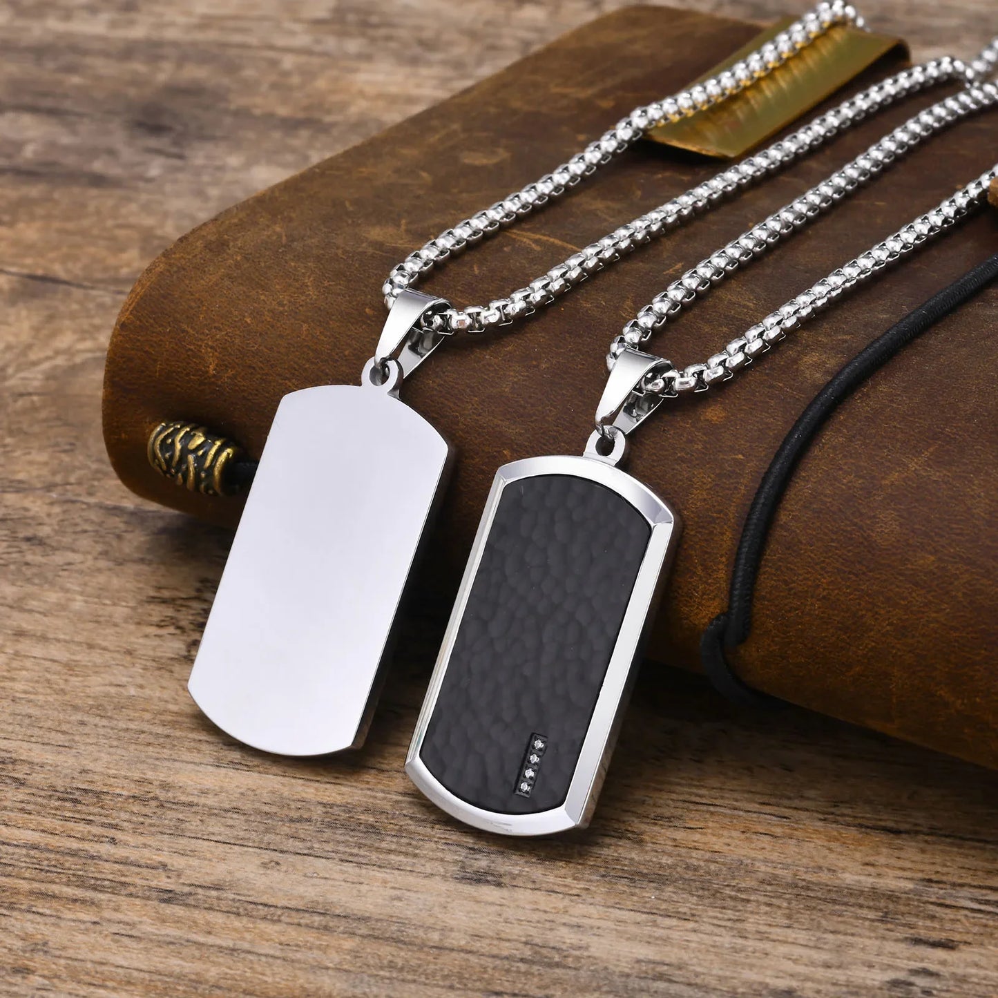 STEEL DOG TAG NECKLACE