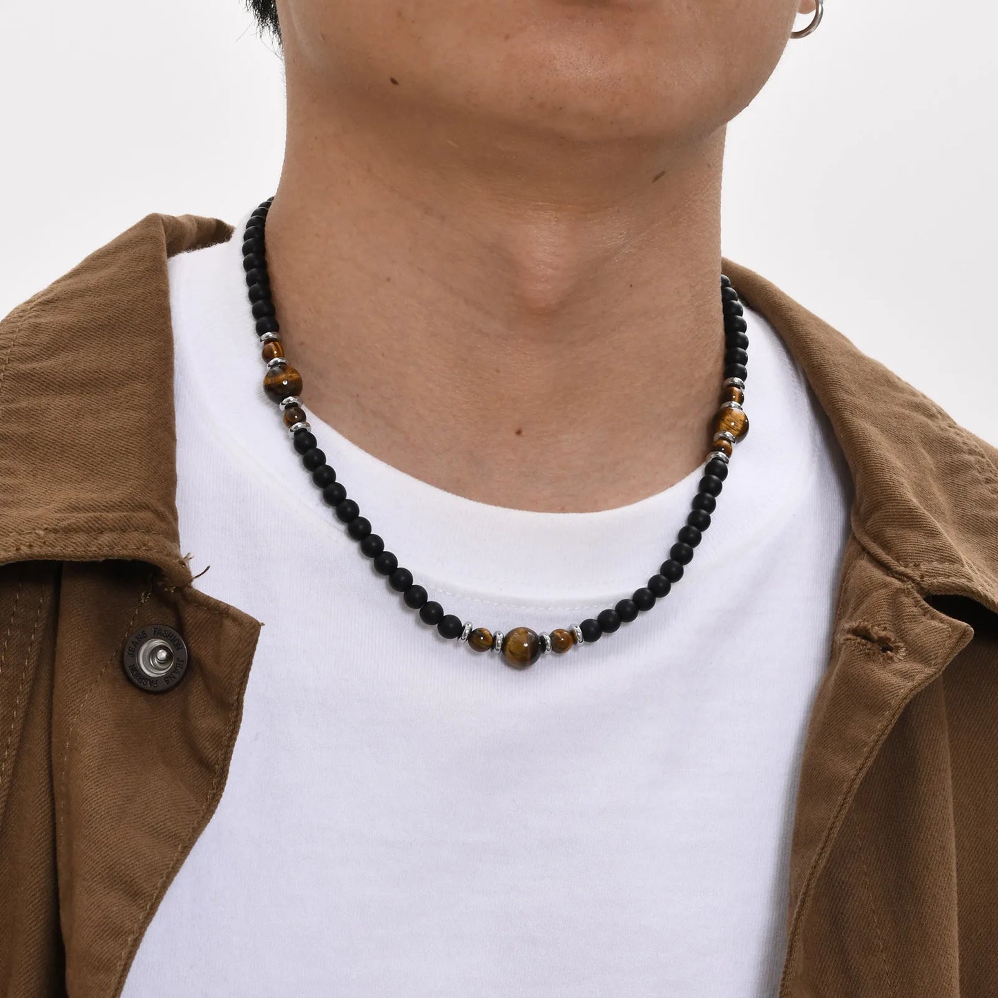 TIGER EYE WAVE NECKLACE