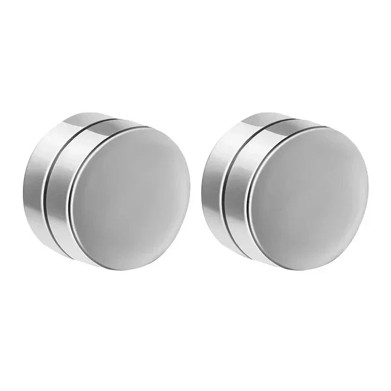 6MM SILVER MAGNETIC EARRING