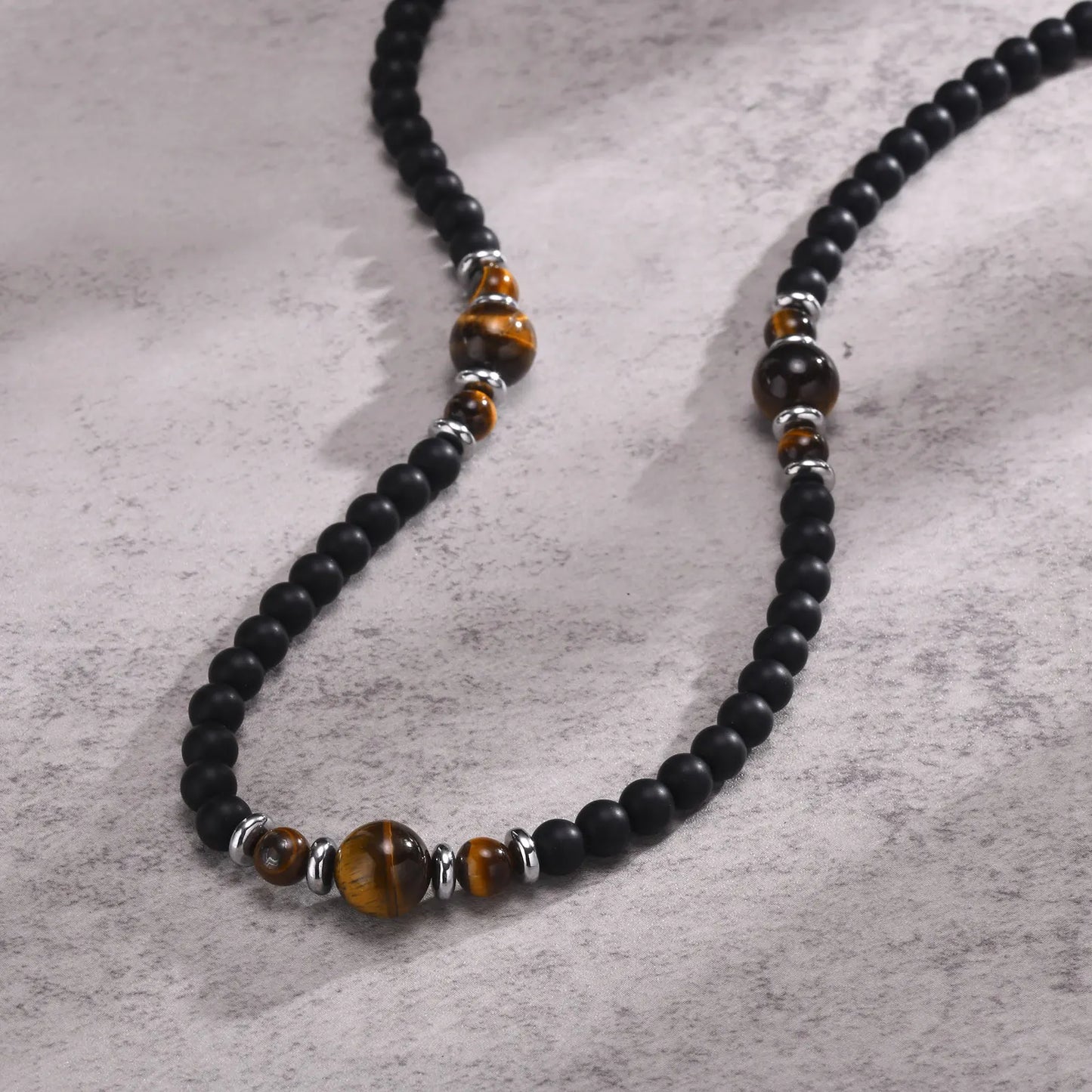 TIGER EYE WAVE NECKLACE