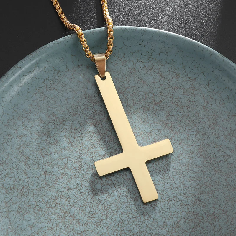 STEEL ORTHODOX CROSS NECKLACE