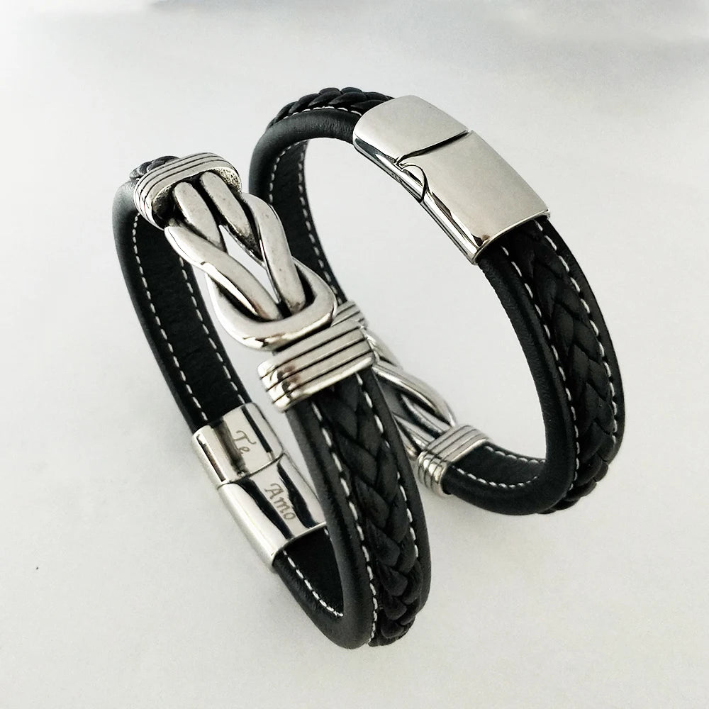 CHARM LEATHER BRACELET