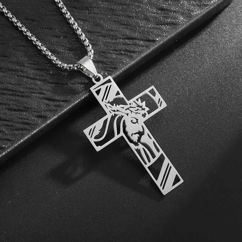 3D CROSS NECKLACE - Double Fancy