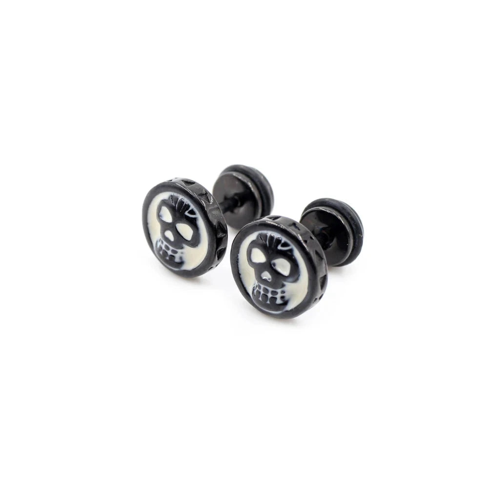 STEEL FASHION STUD EARRING