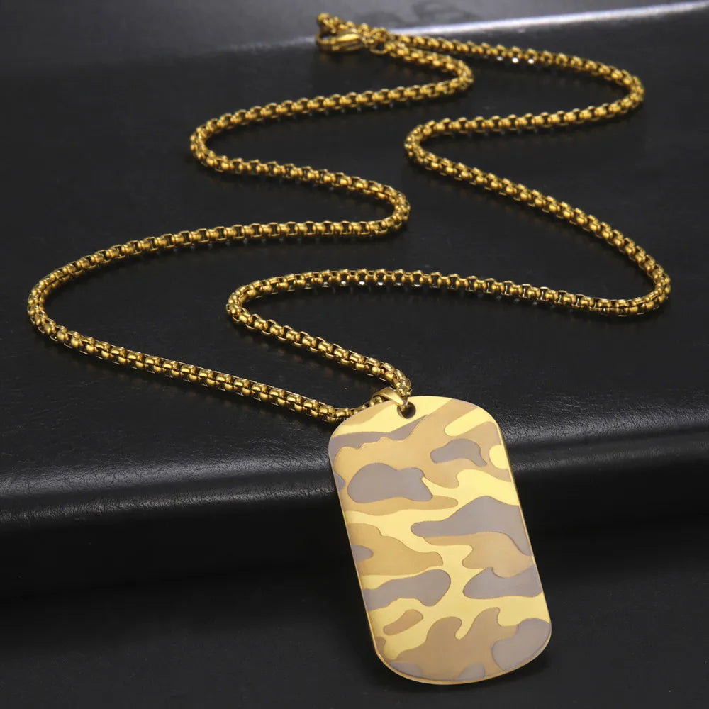 CAMOUFLAGE MILITARY NECKLACE