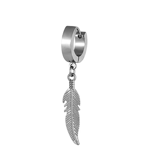 STEEL FEATHER CHARM