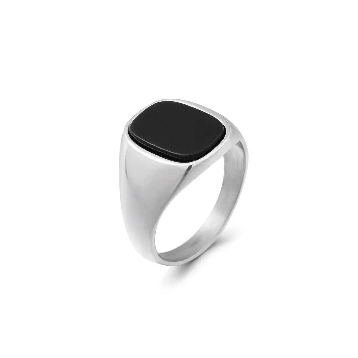 TITANIUM ONYX TRENDY RING