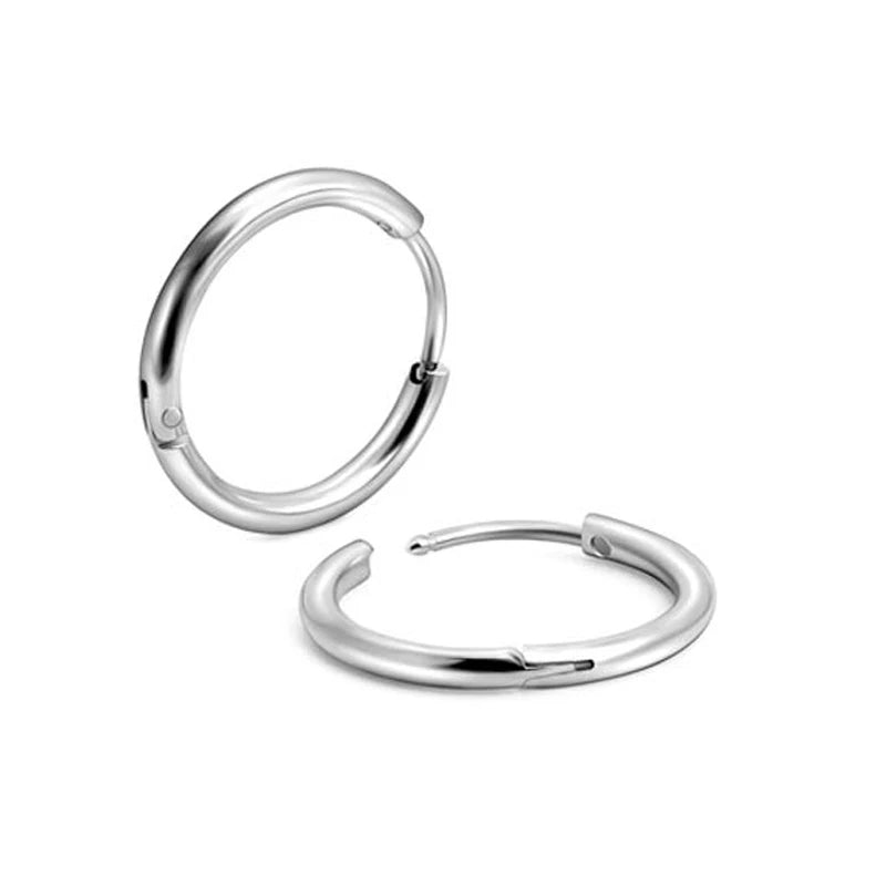 CLASIC STEEL HOOP EARRING