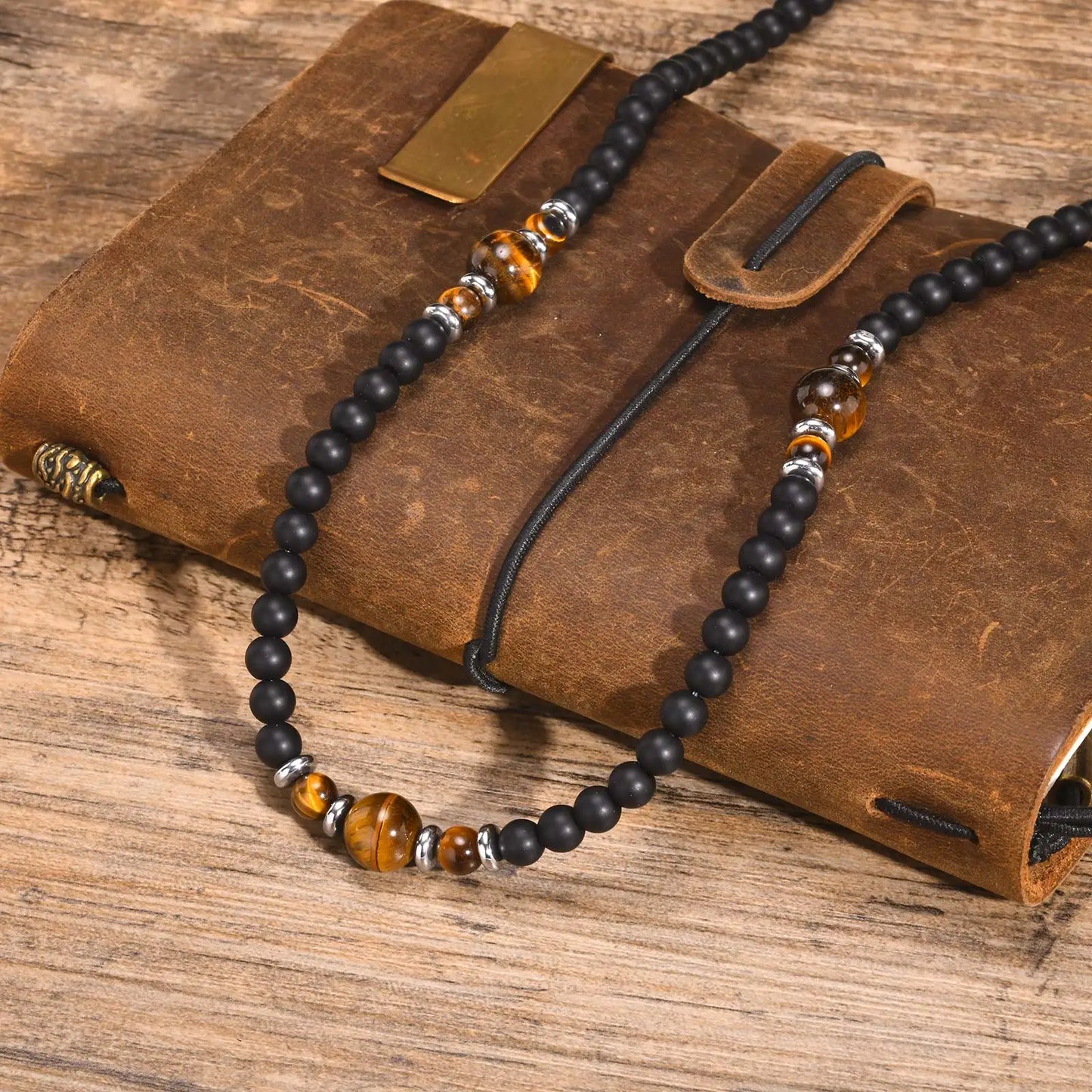 TIGER EYE WAVE NECKLACE