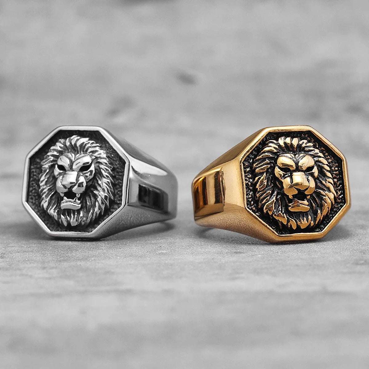 LION KING BIKER RING