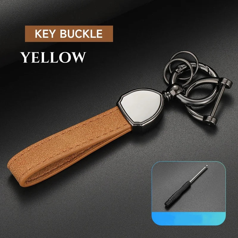 STYLIST LEATHER KEYRING