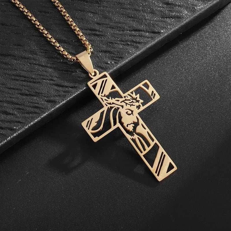 3D CROSS NECKLACE - Double Fancy