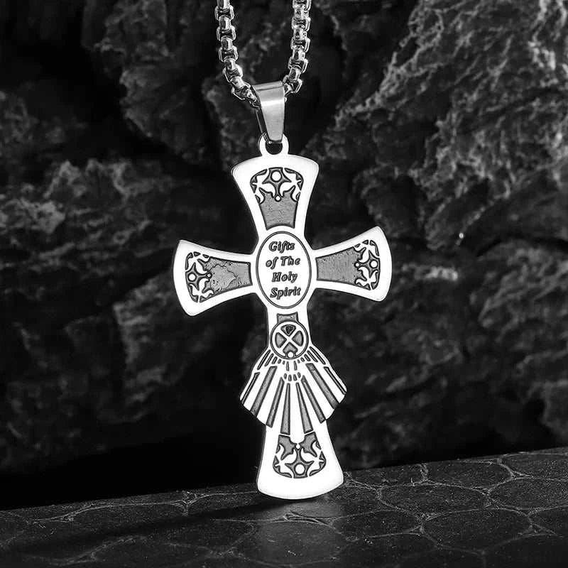 3D CROSS NECKLACE - Double Fancy