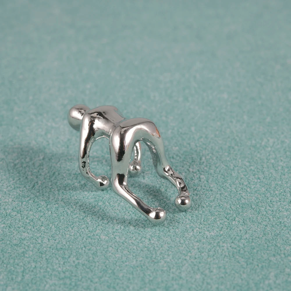 STEEL LITTLE MAN EAR CUFF