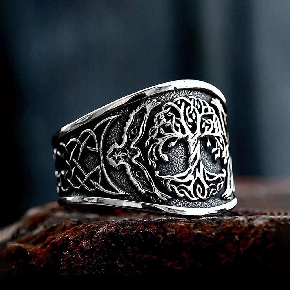 Valhalla Viking Ring-Double Fancy