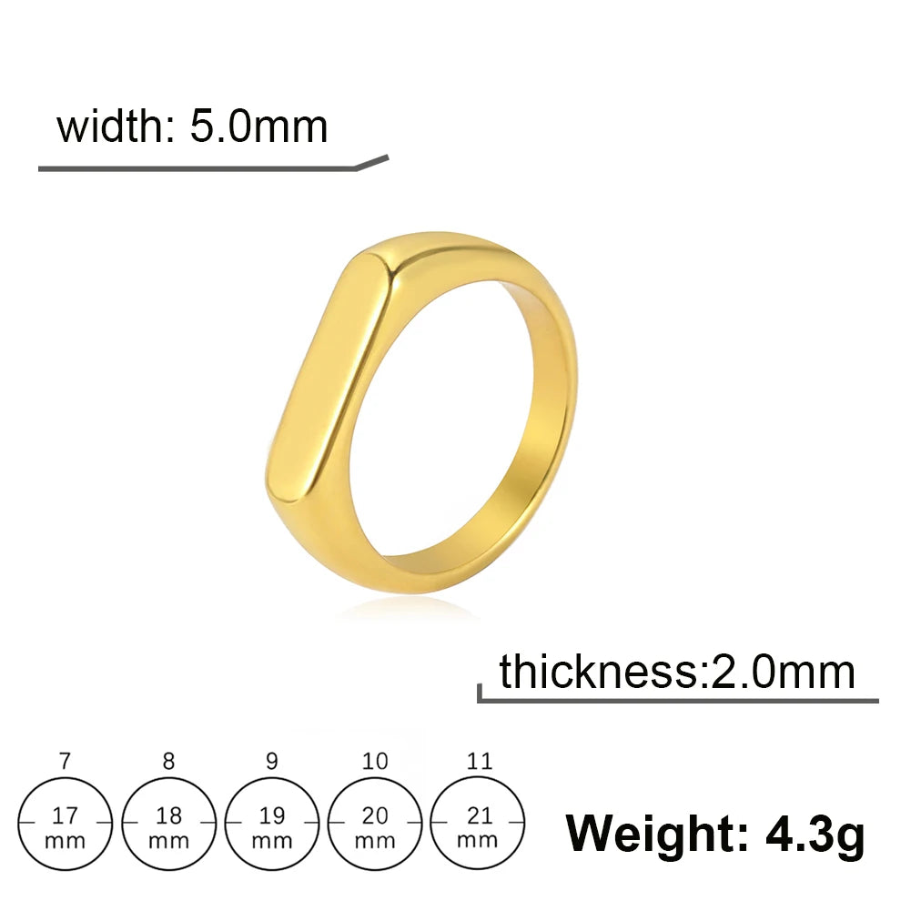 MINIMALIST TRENDY STEEL RING