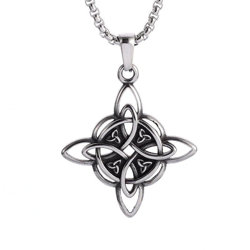 STEEL ORTHODOX CROSS NECKLACE