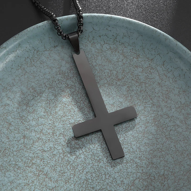 STEEL ORTHODOX CROSS NECKLACE