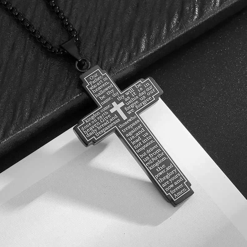 3D CROSS NECKLACE - Double Fancy