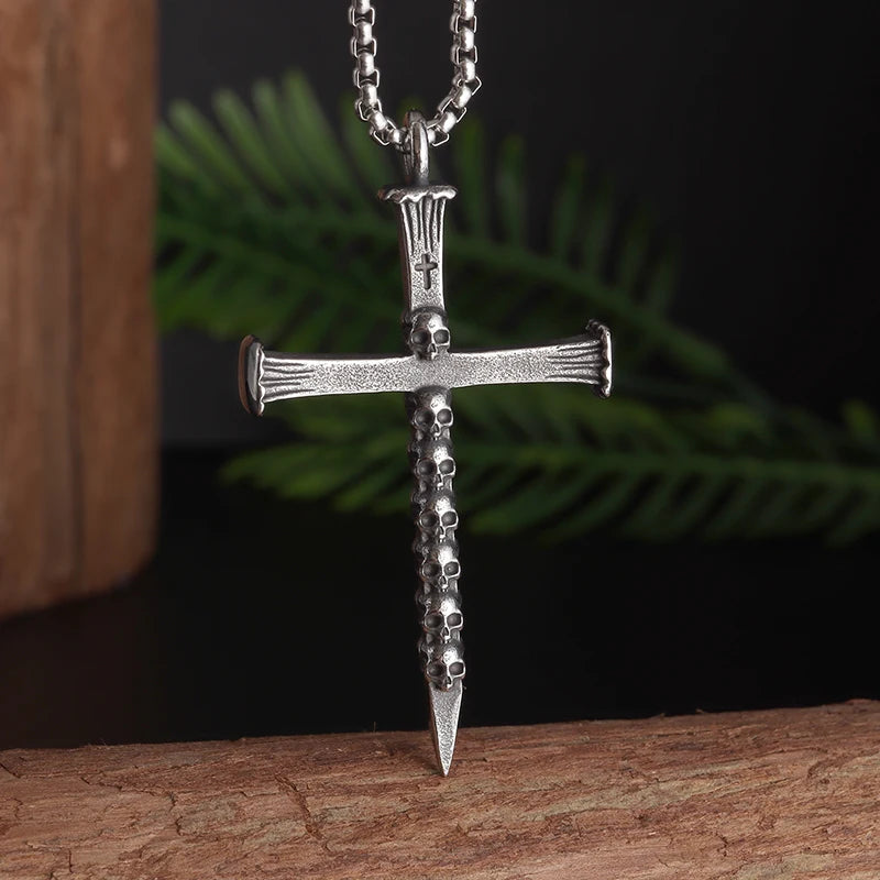 STEEL THOR PENDANT NECKLACE