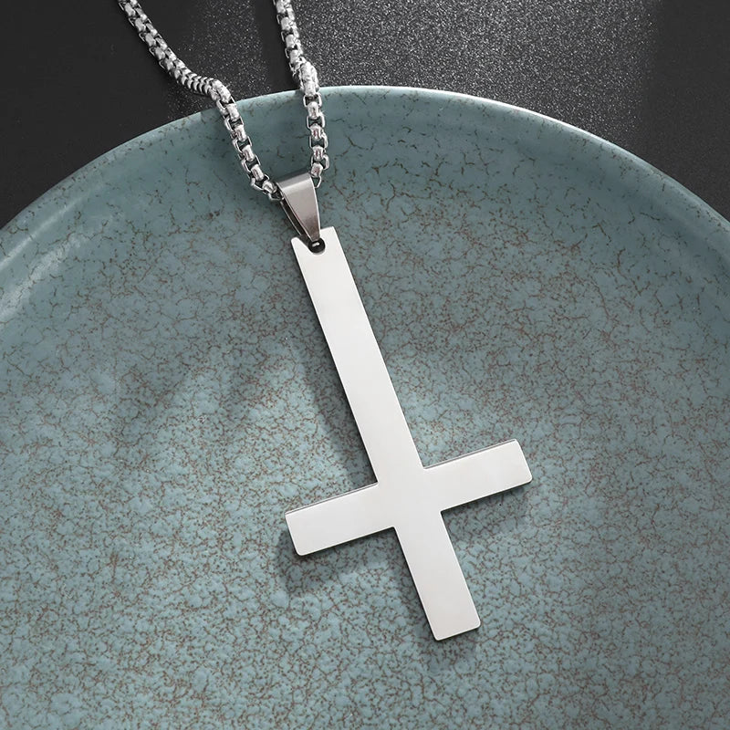 STEEL ORTHODOX CROSS NECKLACE