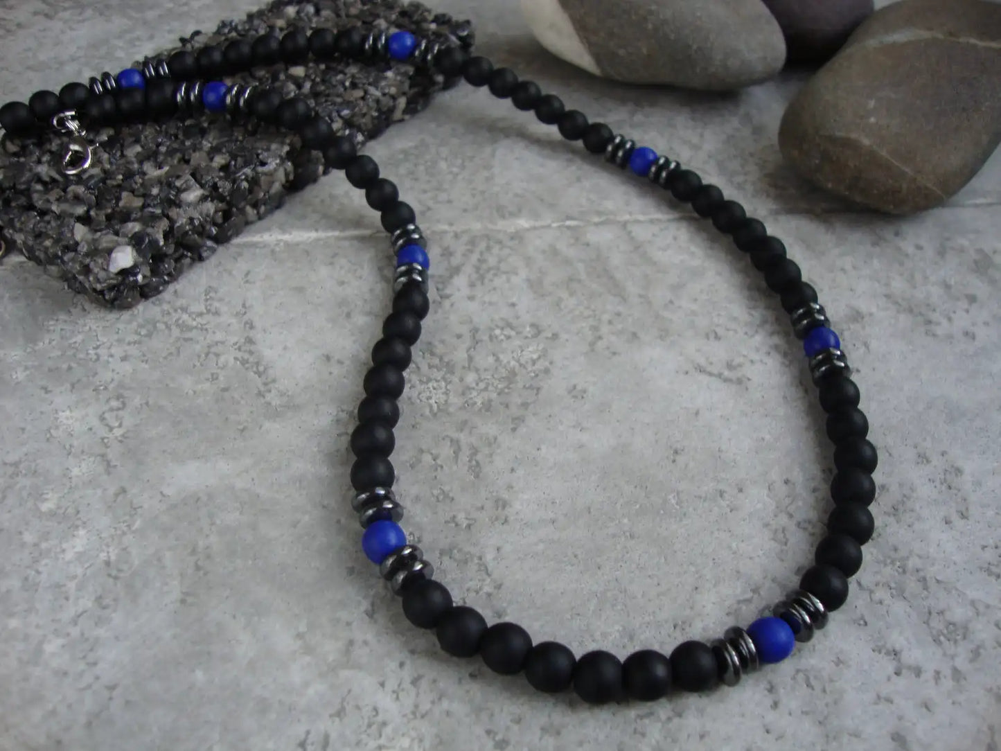 HEMATITE WAVE NECKLACE