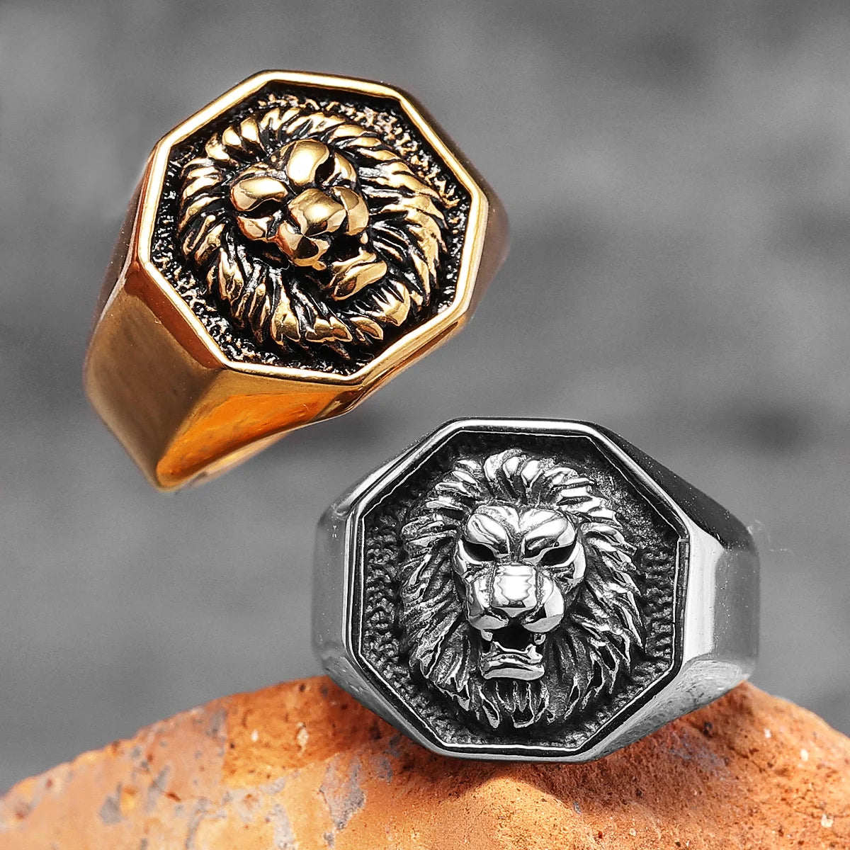 LION KING BIKER RING