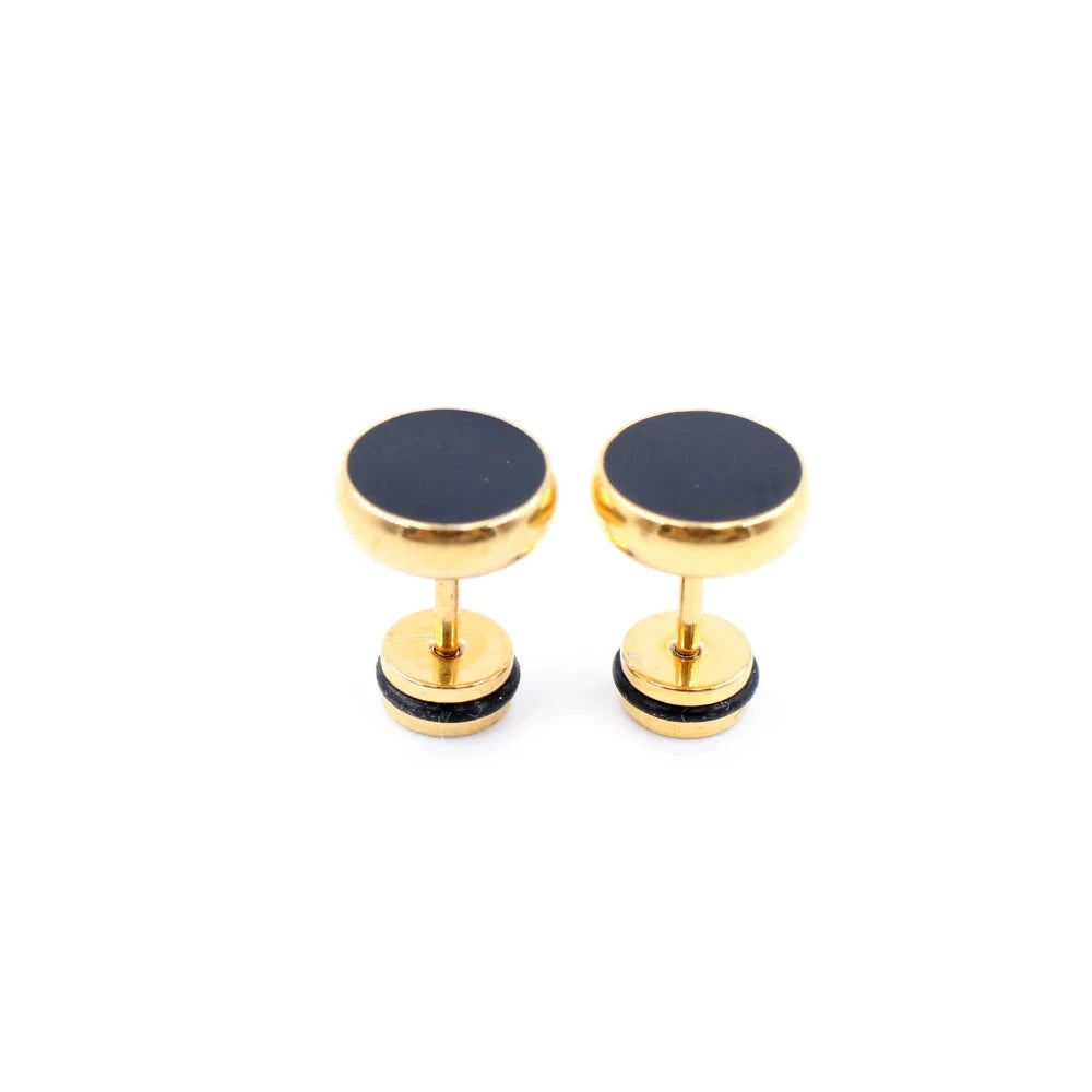 STEEL FASHION STUD EARRING