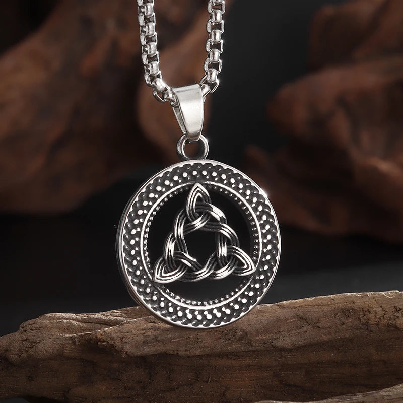 STEEL THOR PENDANT NECKLACE