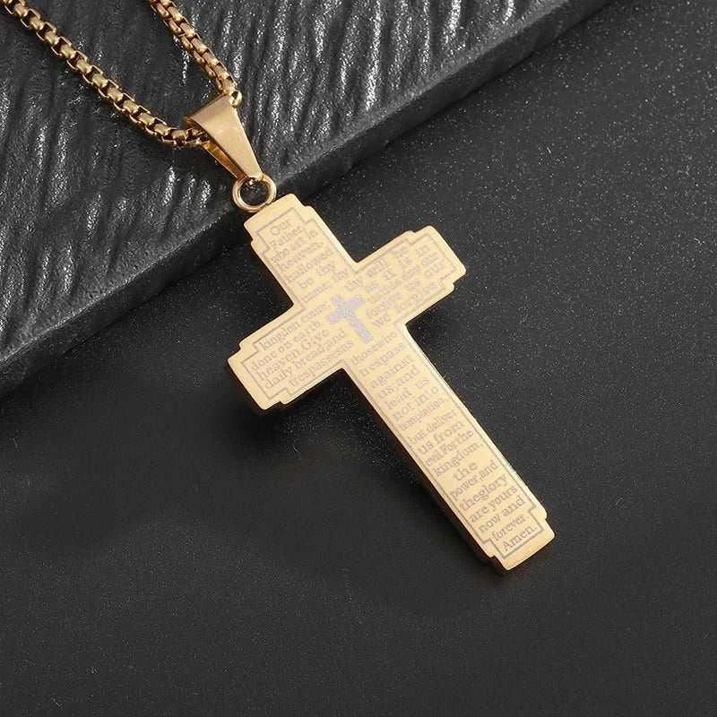 3D CROSS NECKLACE - Double Fancy