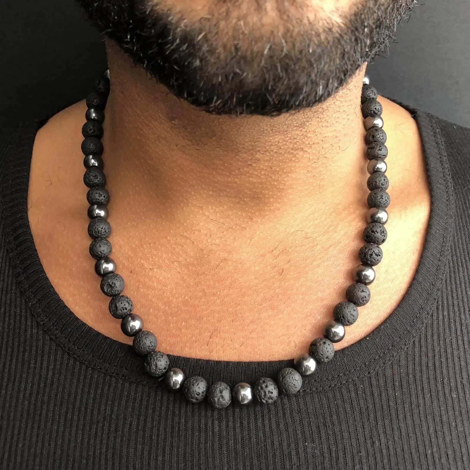 HEMATITE WAVE NECKLACE