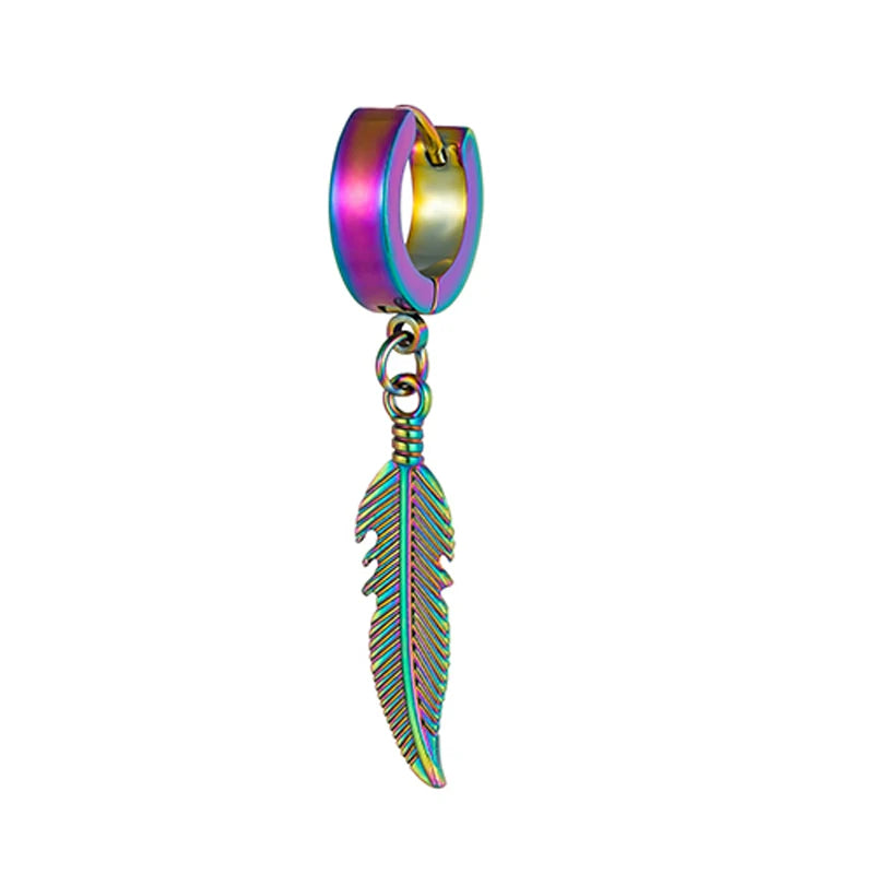 STEEL FEATHER CHARM