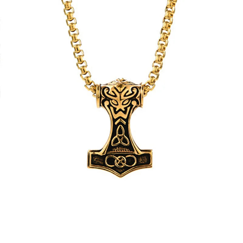 STEEL THOR HAMMER NECKLACE