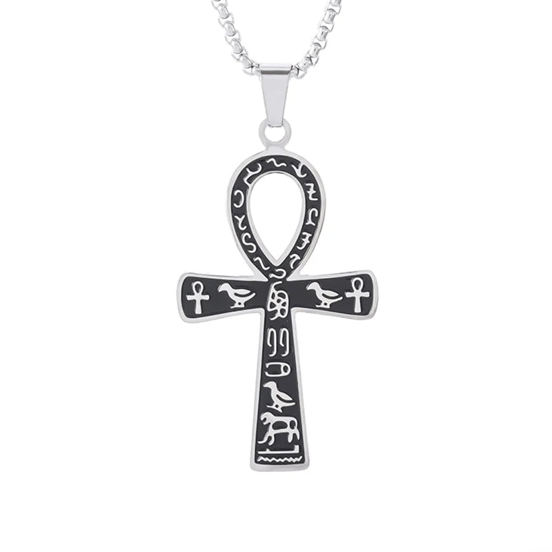 STEEL ORTHODOX CROSS NECKLACE