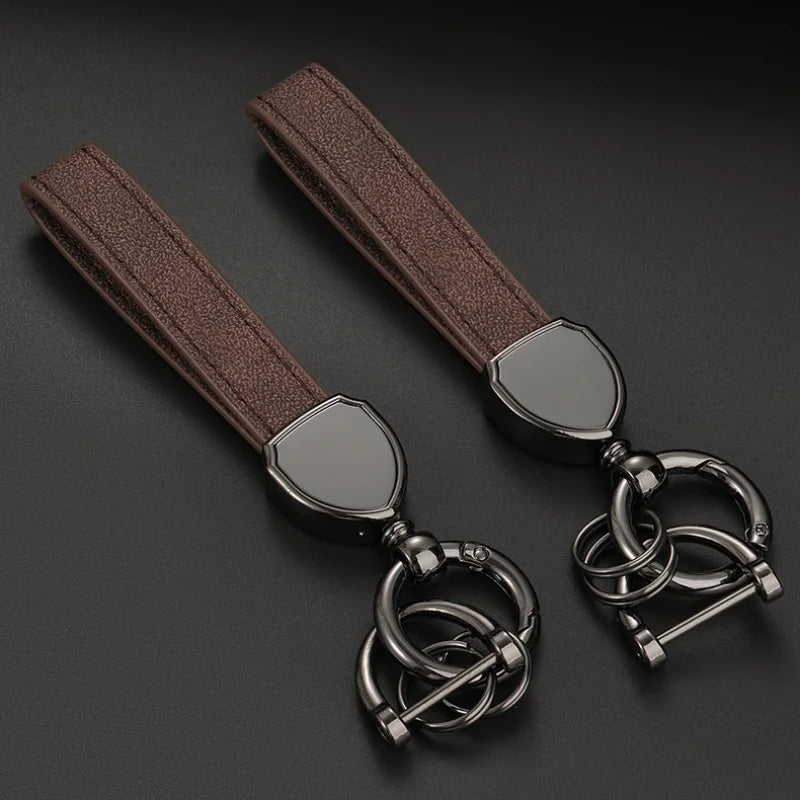 STYLIST LEATHER KEYRING