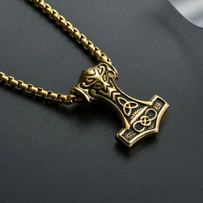 STEEL THOR HAMMER NECKLACE