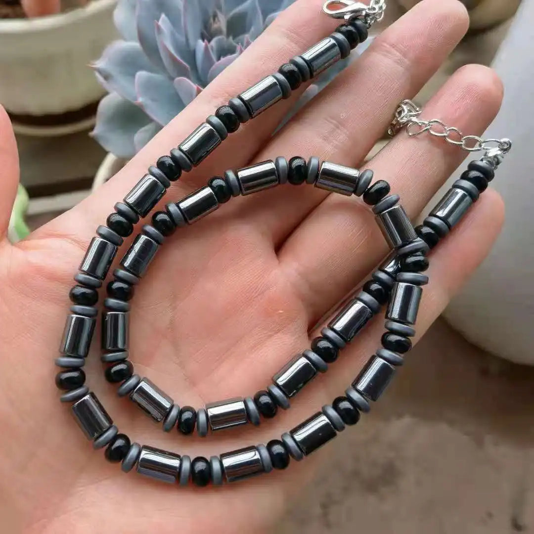 HEMATITE WAVE NECKLACE