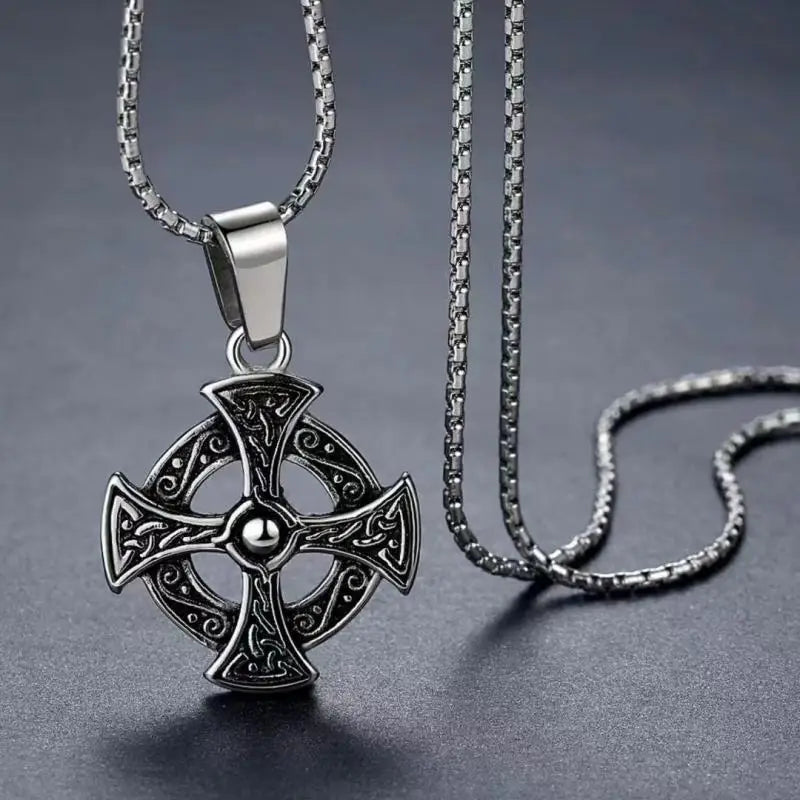 STEEL THOR PENDANT NECKLACE