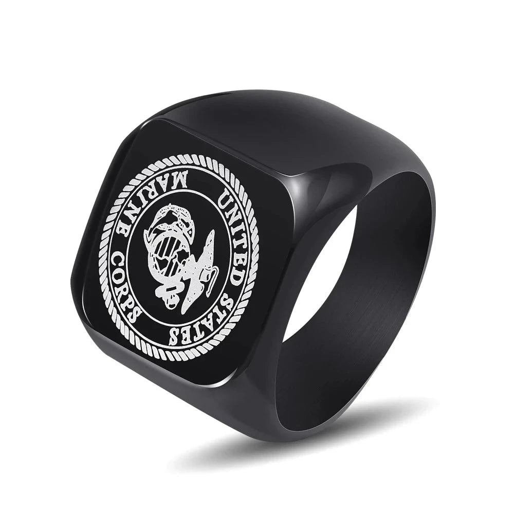 MARINE CORPS STEEL RING