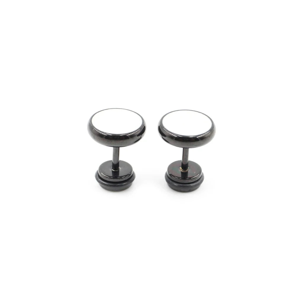 STEEL FASHION STUD EARRING