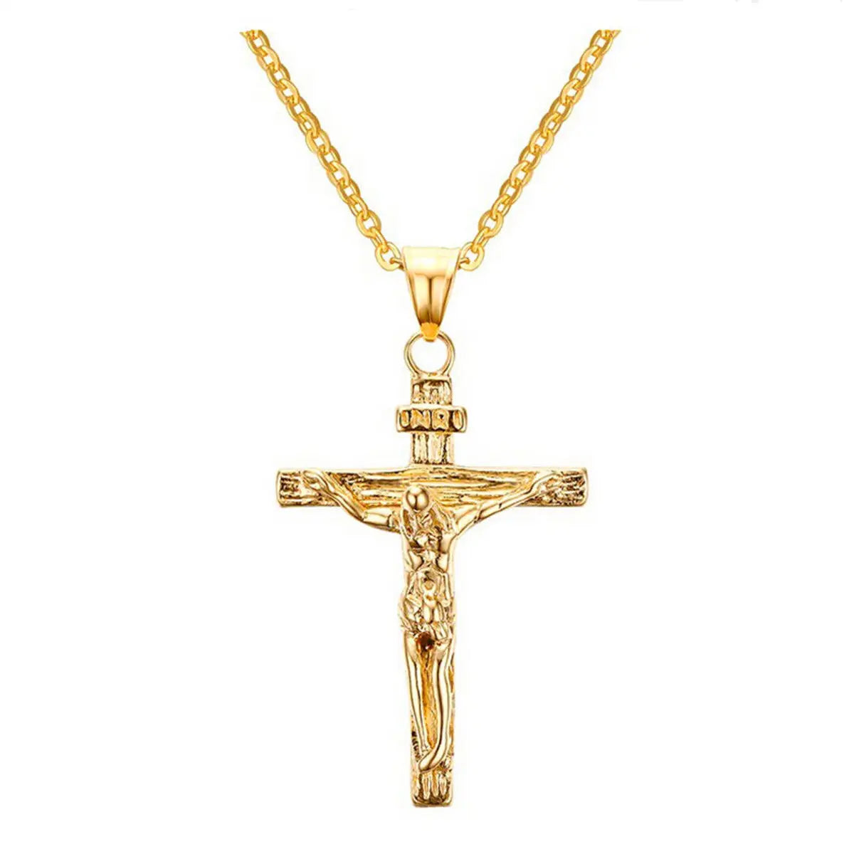 GOTHIC HOLLOW CROSS NECKLACE