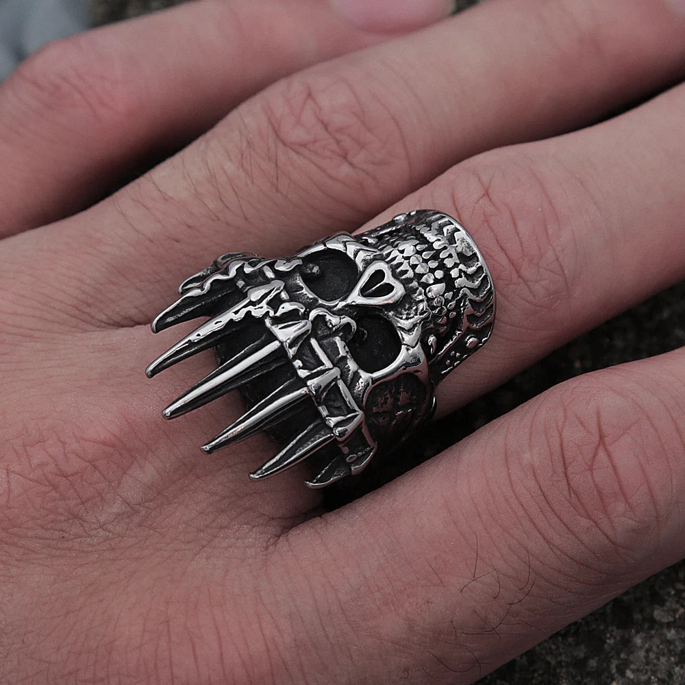 STAINLESS STEEL SKULL BIKER