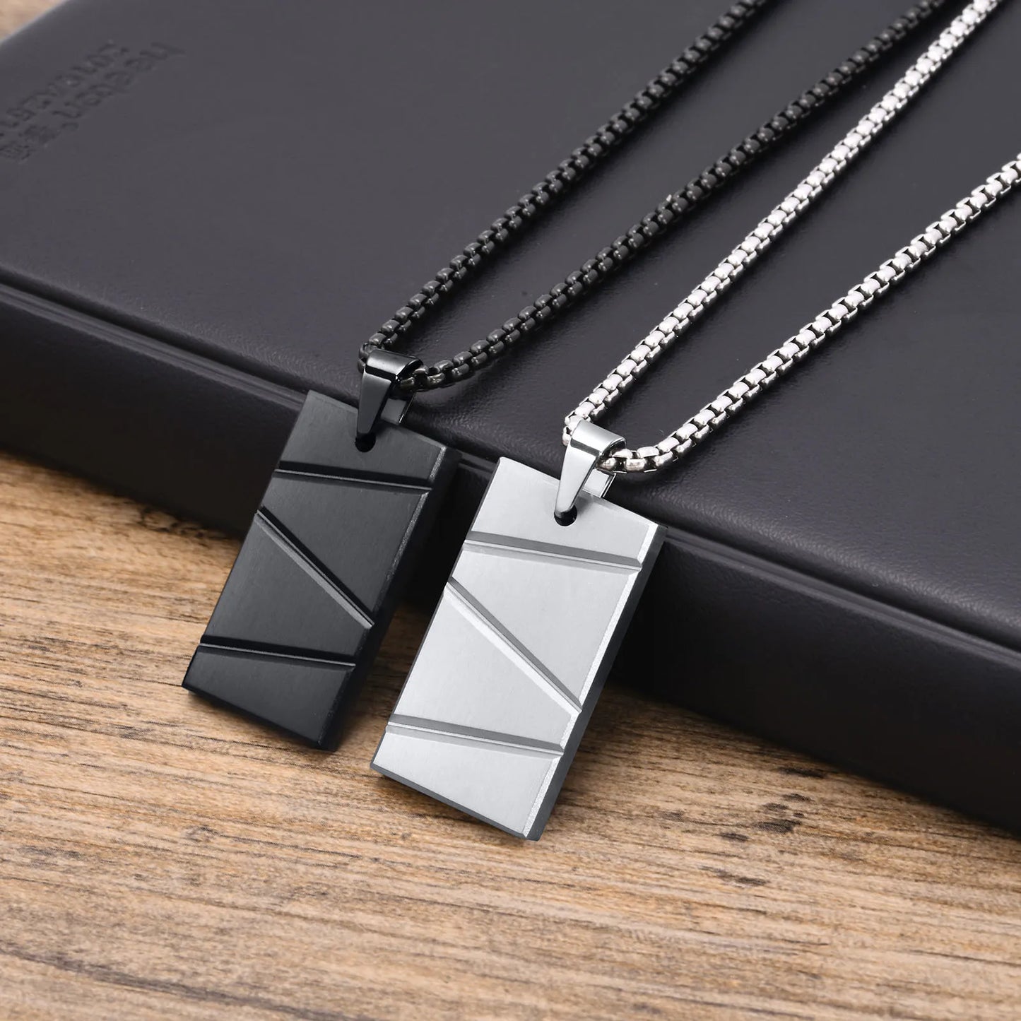 STEEL DOG TAG NECKLACE