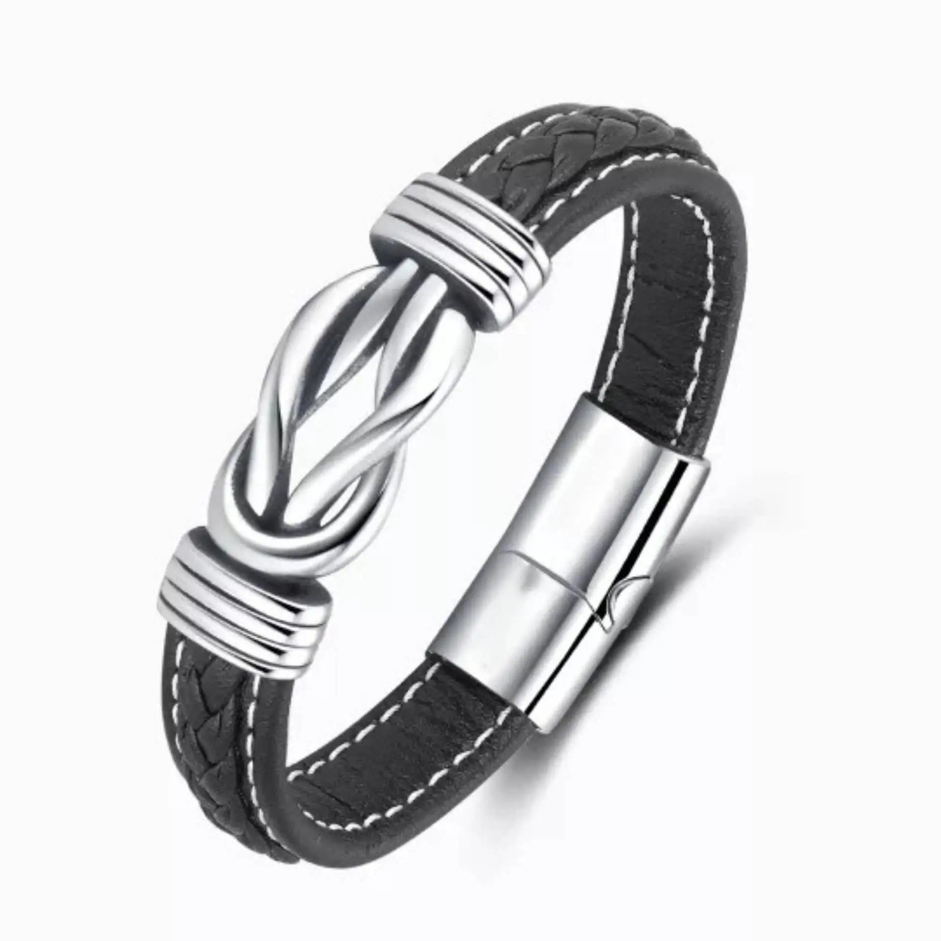 CHARM LEATHER BRACELET