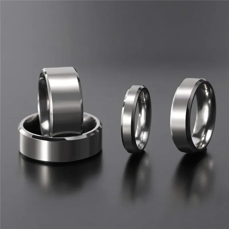 TITANIUM BRUSHED SILVER RING