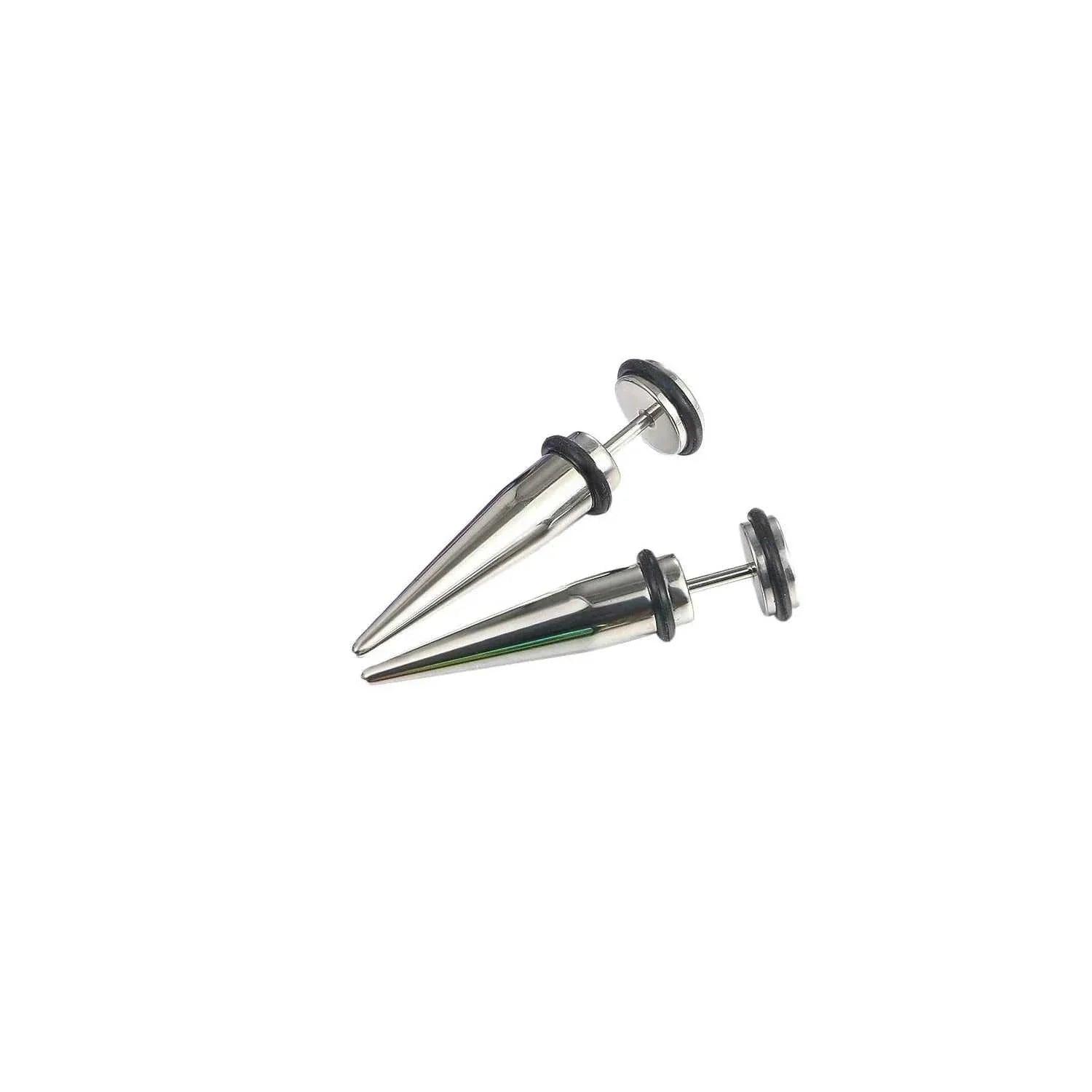 STEEL TAPER EARRING