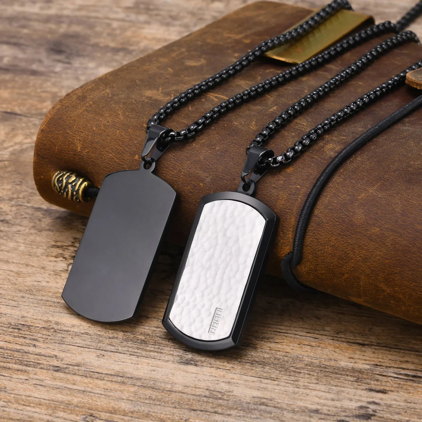 STEEL DOG TAG NECKLACE