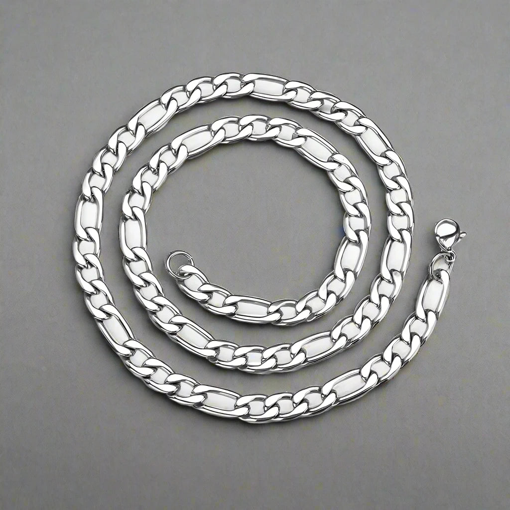 FIGARO STEEL LONG NECKLACE